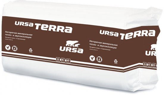 Утеплитель URSA TERRA PRO 34 PN 100х610х1000 мм
