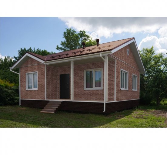 Фасадные панели Grand Line Колотый камень Design Plus корица с темно-бежевым швом