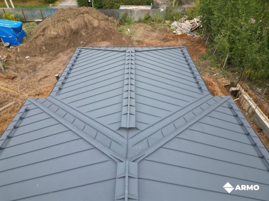 Двойной стоячий фальц ARMO GreenCoat Pural BT