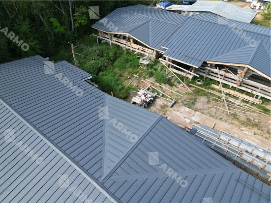 Двойной стоячий фальц ARMO Rooftop Бархат Zn180