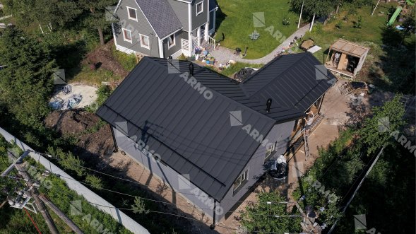 Двойной стоячий фальц ARMO Rooftop Бархат Zn275