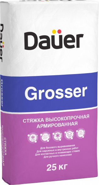 Стяжка Grosser ровнитель для пола высокопрочный 