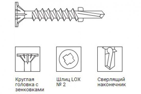 Саморез Граббер LOX 4.2 мм с крыльями Grabbergard