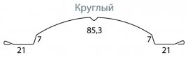 Штакетник Grand Line Круглый Полиэстер 0,5 мм