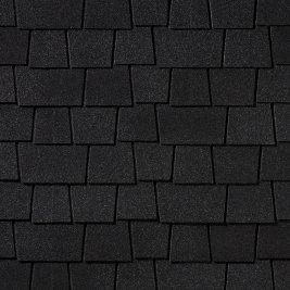Гибкая черепица Quiet tile Timber Черное дерево