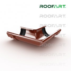 Наружный угол 90 град. водостока Roofart 150/100 мм