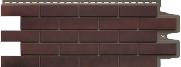 Фасадные панели Grand Line Клинкерный Кирпич Design Plus кофе с темно-бежевым швом