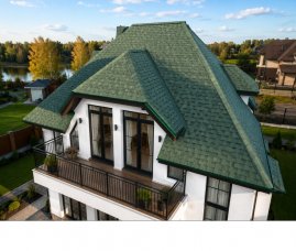 Гибкая черепица Технониколь Shinglas Фазенда Зеленый