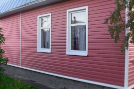 Сайдинг Tecos Ardennes корабельный брус Акрил Бордо
