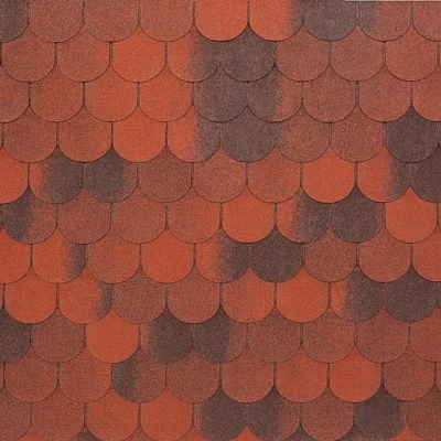 Мягкая кровля Тегола NOBIL TILE Верона Красный с отливом