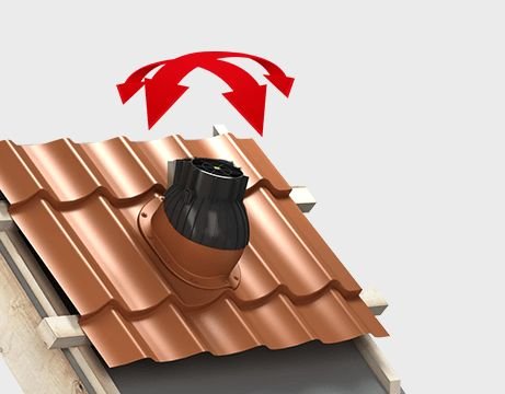 Канализационный выход Wirplast К84 для металлочерепицы  и профнастила