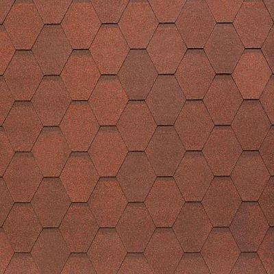 Мягкая кровля Тегола NOBIL TILE Вест Темно-красный