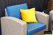 Комплект мебели Rattan Premium 4 серо-синий