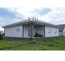 Фасадные панели Grand Line Я-фасад Крымский сланец Classic серебро