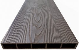 Доска NauticPrime EstheticWood 3D из ДПК для грядок средняя теплая Венге