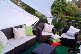 Уличная мебель NEBRASKA SOFA 3  трехместный диван венге