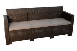 Уличная мебель NEBRASKA SOFA 3  трехместный диван венге