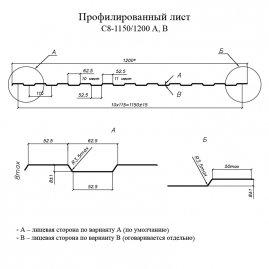 Профнастил С8 Стинержи Graphite45 0,45 мм