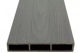 Доска NauticPrime EstheticWood 3D из ДПК для грядок низкая Серый
