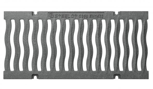 Решетка Steelot чугунная волна SteeStart DN200 C250
