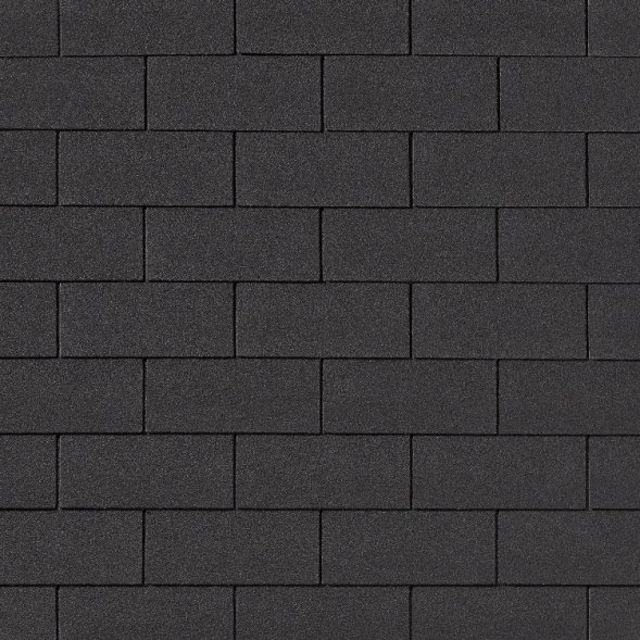 Гибкая черепица Quiet tile Brick черный
