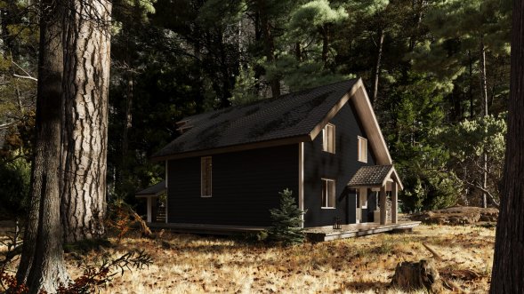 Фиброцементный сайдинг Фибростар Wood КС 85 Глубокий черный