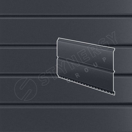 Софит металлический гладкий Stynergy Евробрус GRAPHITE45