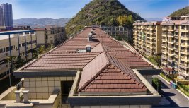 Керамическая черепица Rongguan Flat глубокий коричневый
