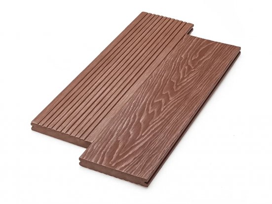 Террасная доска полнотелая Deckart Monolit Тик