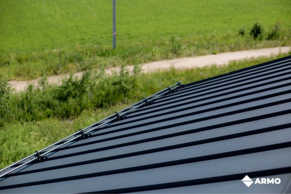 Самозащелкивающаяся кровля ARMO Rooftop Кашемир матовый Zn275
