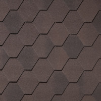 Гибкая черепица Quiet tile Rombica Коричневый