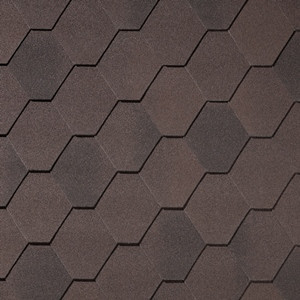 Гибкая черепица Quiet tile Rombica Коричневый