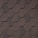 Гибкая черепица Quiet tile Rombica Коричневый