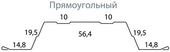 Штакетник Grand Line Прямоугольный Фигурный Полиэстер 0,45 мм