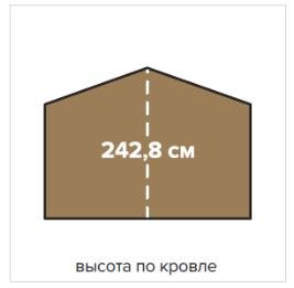 Садовый дом 10 Технониколь МАФ из мини бруса