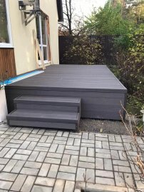 Террасная доска пустотелая Deckart Praktik New Графит
