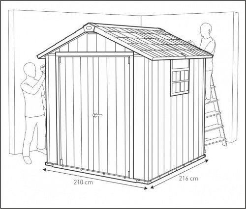 Пластиковый сарай Keter Oakland 757