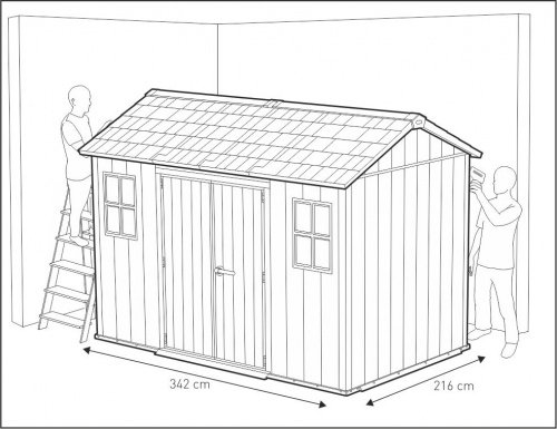 Пластиковый сарай Keter Oakland 1175