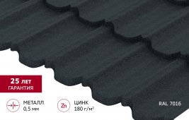Металлочерепица Grand Line Квинта плюс (Kvinta plus) 3D Полидекстер
