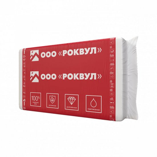 Утеплитель Р-ВУЛ Каркас Баттс 100x600x1000 мм
