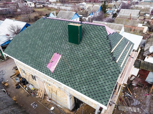 Мягкая кровля Docke Standart Сота Зеленый