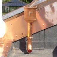 Воронка водосборная водостока Аквасистем Медь