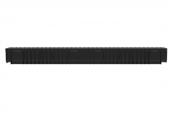 Лоток Steelot пластиковый SteePlain DN100 H100 с решеткой стальной