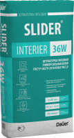 Штукатурка гипсовая SLIDER  INTERIER 36W универсальная БЕЛАЯ 