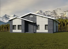 Фиброцементный сайдинг Roofas Board Wood Графит