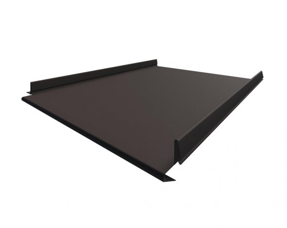 Самозащелкивающаяся кровля ARMO с карнизным подгибом GreenCoat Pural BT